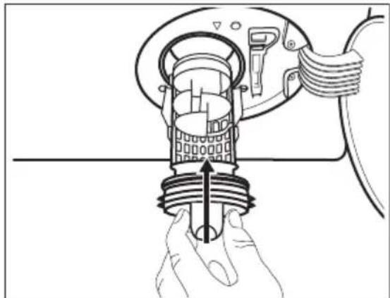 AEG L6FB54478 - Gehen Sie zum Reinigen der Pumpe folgendermaßen vor: - 7