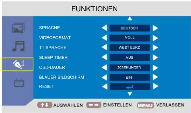 SEG Verona - FUNKTIONENMENÜ - 1
