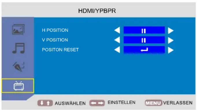 SEG Verona - HDMI/YPBPR (nur im HDMI- oder YPBPR-Modus verfügbar): - 1