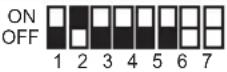 PANASONIC VL-VM301 - Einstellungen für den DIP-Schalter des Distributors - 4