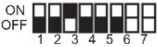 PANASONIC VL-VM301 - Einstellungen für den DIP-Schalter des Distributors - 8