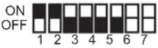 PANASONIC VL-VM301 - Einstellungen für den DIP-Schalter des Distributors - 6