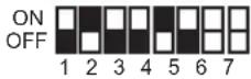 PANASONIC VL-VM301 - Einstellungen für den DIP-Schalter des Distributors - 5