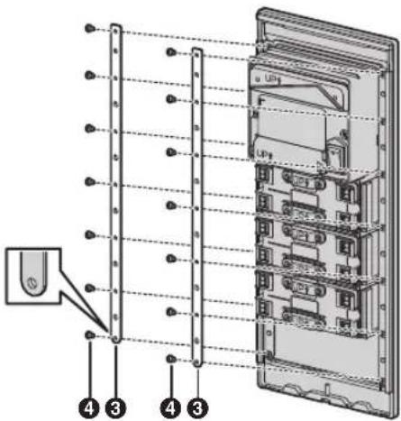 PANASONIC VL-VM301 - Zusammenbauen der Eingangsstationsmodule - 2