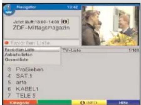 Navigator 13.42 Jotzt luft:13.00-14.00 (1) ZDF-Mittagsmagazin Favoriten Liste Favoriten Liste TV-Liste 1/166 Anbietenlisten Gesundliste 3 ProSieben 4 SAT.1 5 arte 6 KABEL1 7 TELE 5 Kategorie INFO HBe