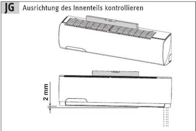 JG Ausrichtung des Innenteils kontrollieren 2 mm