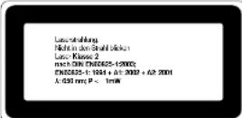 King Craft KS-750L - SICHERHEITSVORSCHRIFTEN FUR LASERLICHT - 1