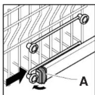 HOOVER HND 312A-84S - EINSTELLUNG DER HÖHE DES OBEREN GESCHIRRKORBES - 2