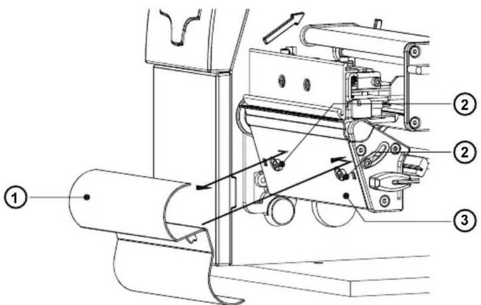 Cab A4 - Vorbereitung für Abreißmodus / Aufwickelmodus - 1