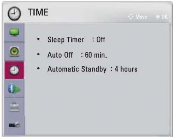 LG CineBeam PH30JG - TIME Settings - 1
