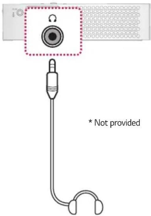 LG CineBeam PH30JG - Connecting Headphones - 1