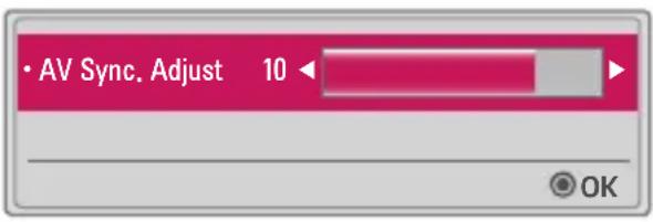 LG CineBeam PH30JG - Adjusting AV Sync. Adjust - 1