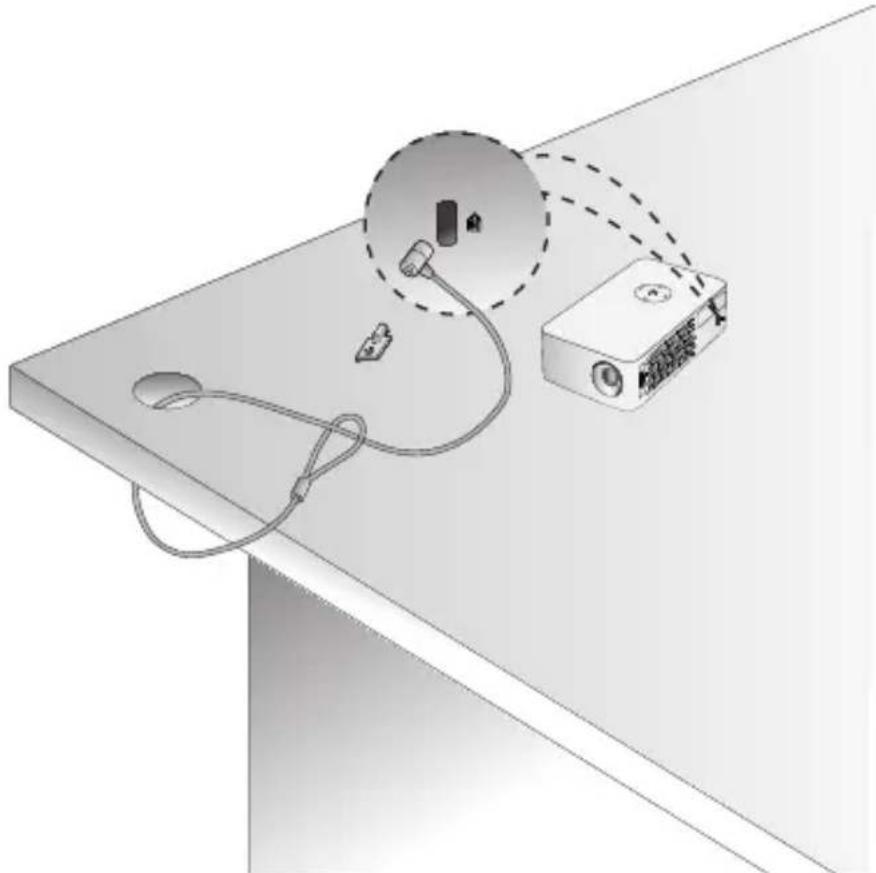 LG CineBeam PH30JG - Kensington Security System - 1