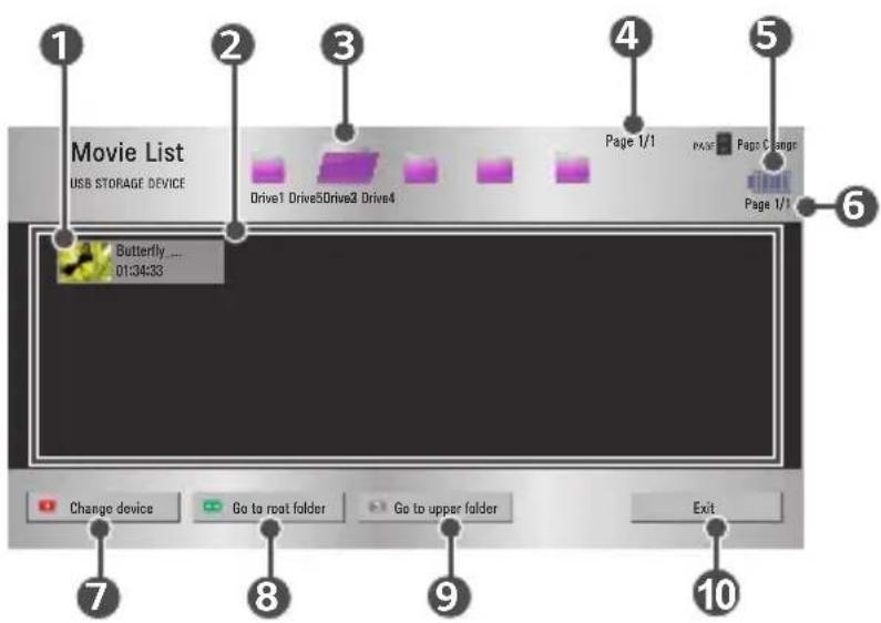 LG CineBeam PH30JG - Browsing Movie List - 1