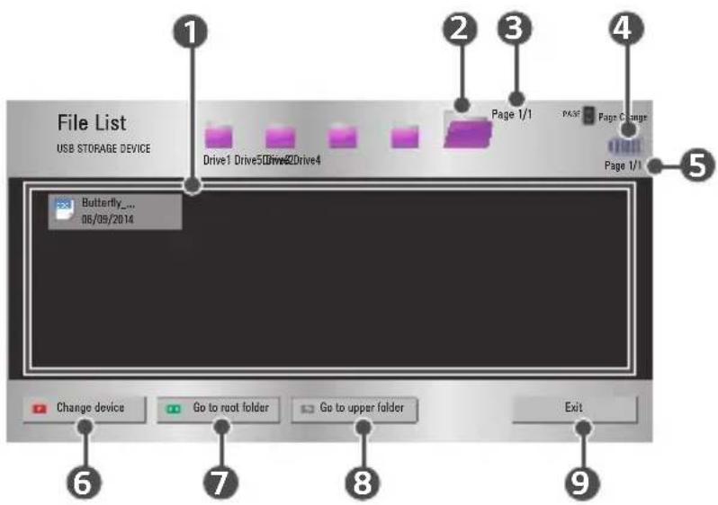 LG CineBeam PH30JG - Browsing File List - 1