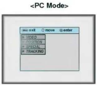 LG LP-XG22 - Press the MENU button and move the POINTER button up or down to select each VIDEO menu. - 1