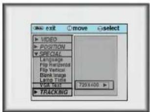 LG LP-XG22 - Move the POINTER button left or right to select the screen size you want to use. - 1