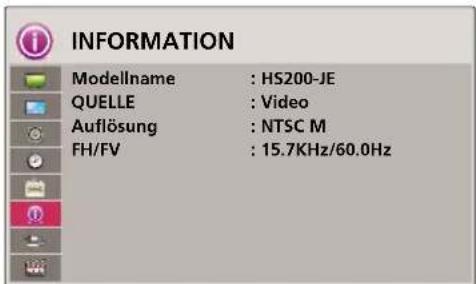 INFORMATION Modellname : HS200-JE QUELLE : Video Auflösung : NTSC M FH/FV : 15.7KHz/60.0Hz