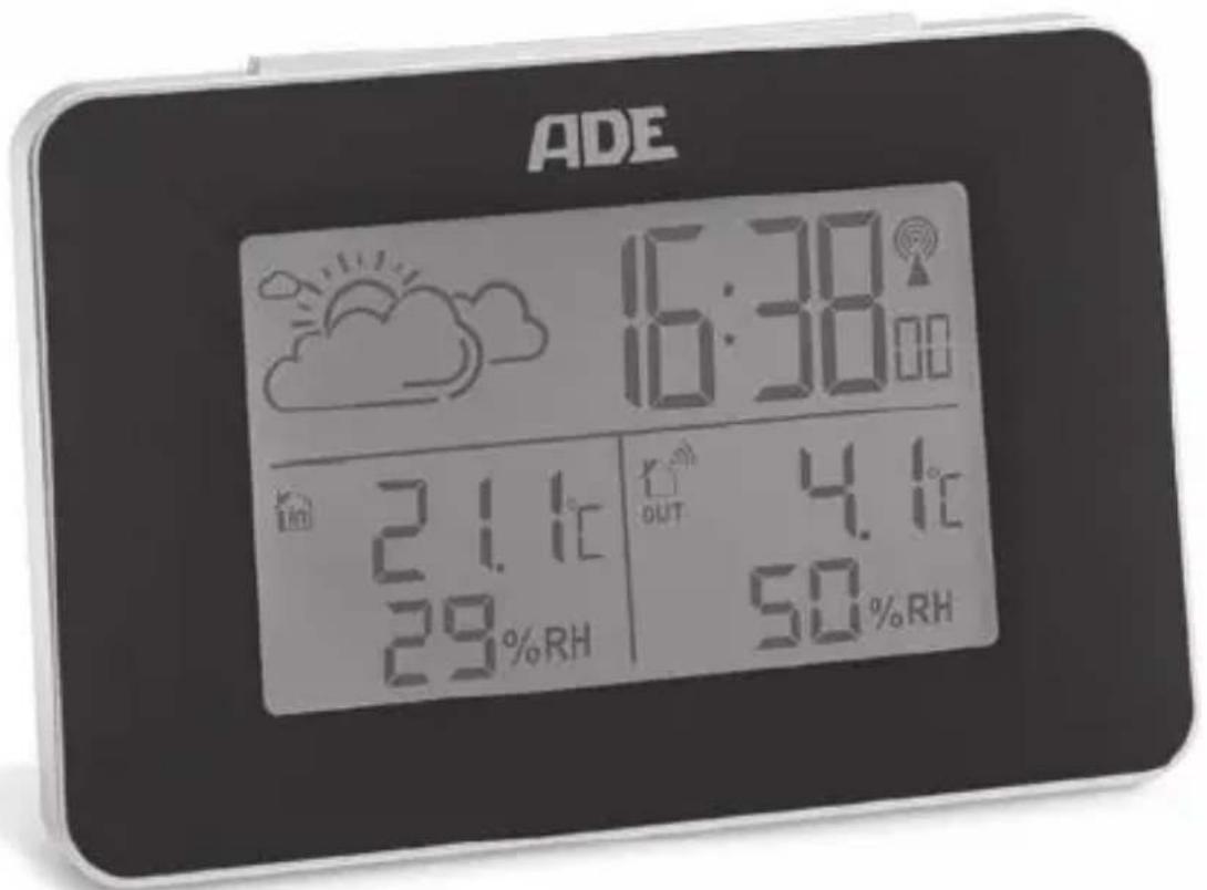 ADE WS 1644 - Wetterstation mit Funk-Außensor - 1