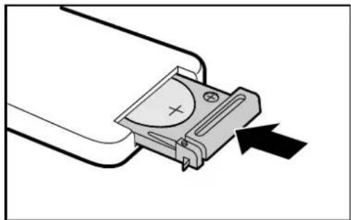 LG BS274 - Inserting the Remote Control Batteries - 3