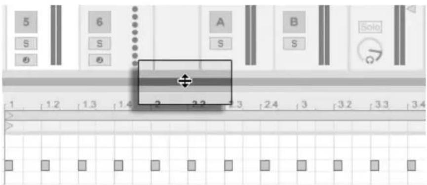 ABLETON Live 9 - Navigation und Transportfunktionen im MIDI- Editor - 4