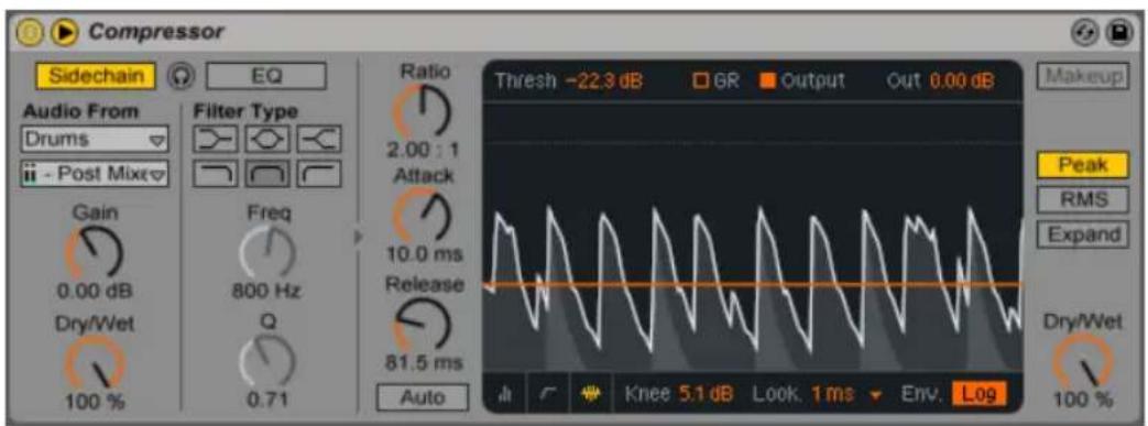 ABLETON Live 9 - Sidechain-Parameter - 1
