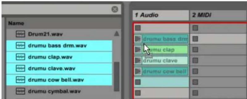 ABLETON Live 9 - Das Einrichten des Clip-Rasters in der Session-Ansicht - 1