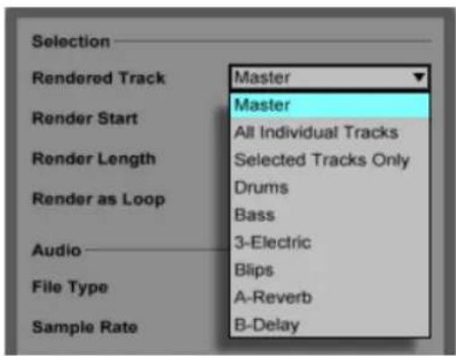 ABLETON Live 9 - Auswahl-Optionen - 2
