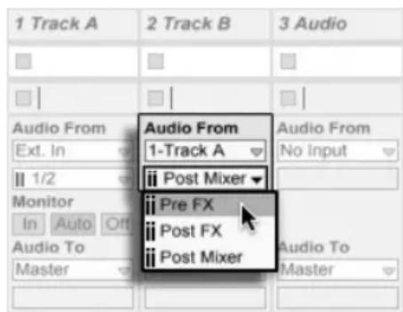 ABLETON Live 9 - Abgriffe für das interne Routing - 1