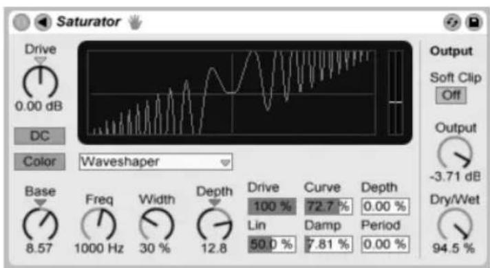 ABLETON Live 9 - Saturator - 1