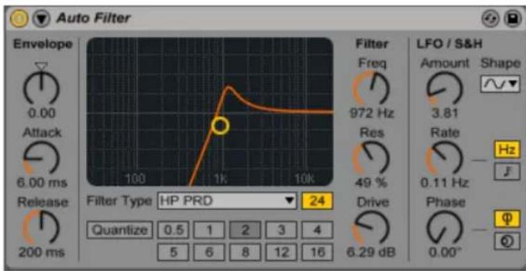 ABLETON Live 9 - Auto Filter - 1