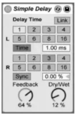 ABLETON Live 9 - Simple Delay - 1