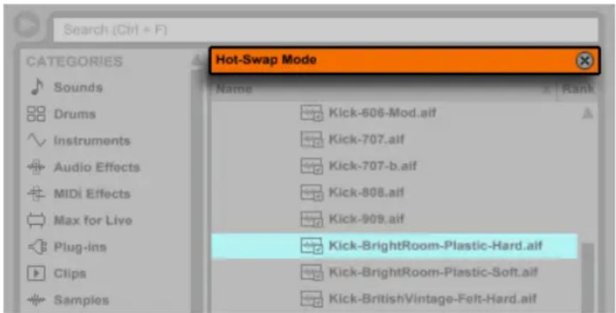ABLETON Live 9 - Hot-Swap-Modus - 2