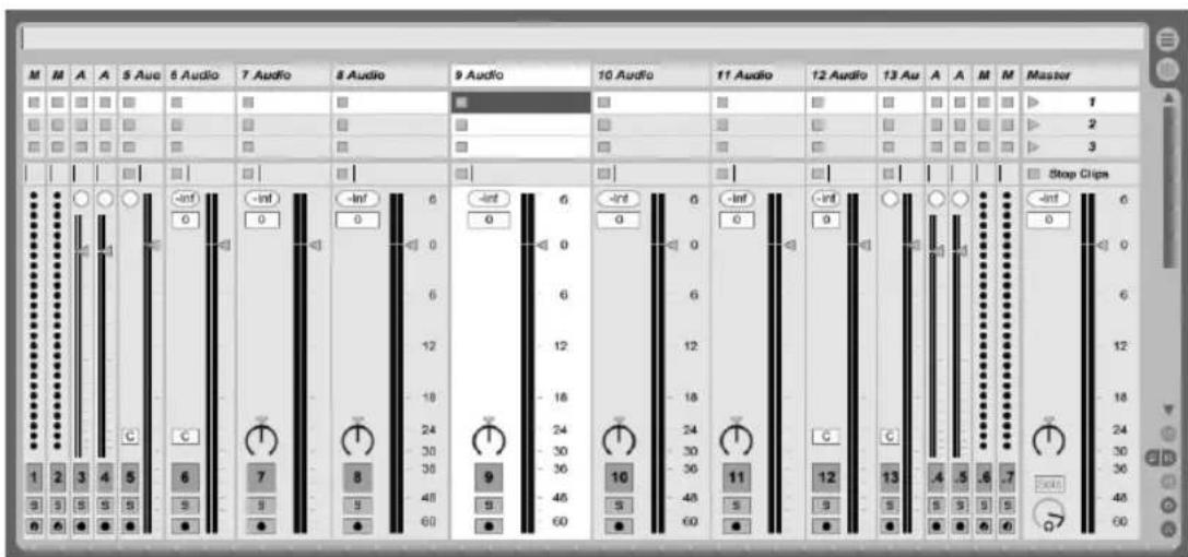 ABLETON Live 9 - Eigenschaften des Session-Mixers - 1