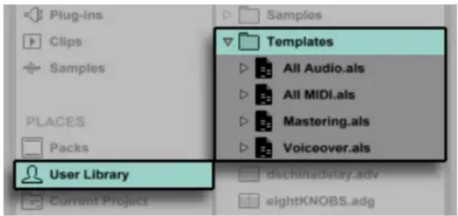 ABLETON Live 9 - Set-Schablonen - 1