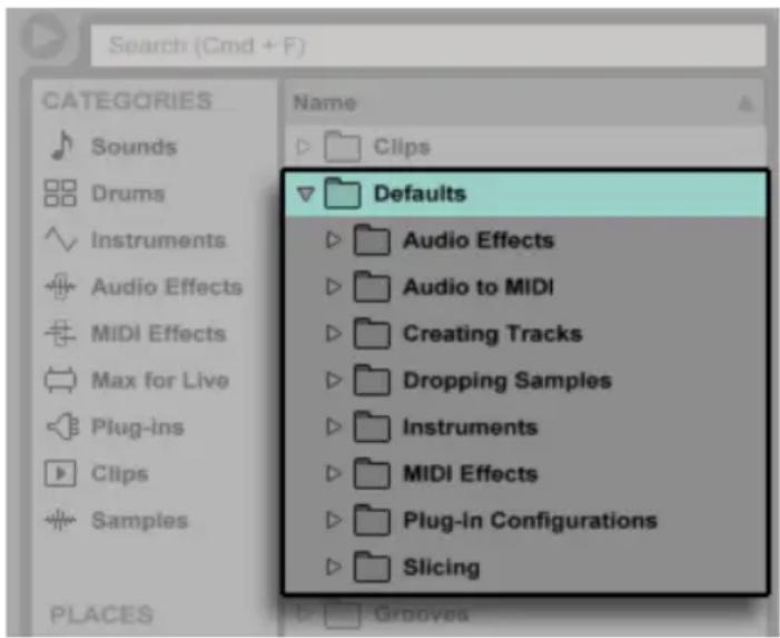 ABLETON Live 9 - Standard-Presets - 1