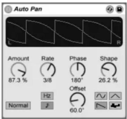 ABLETON Live 9 - Auto Pan - 1