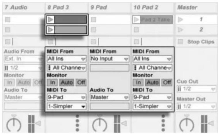 ABLETON Live 9 - Mehrere MIDI-Spuren spielen das gleiche Instrument - 2
