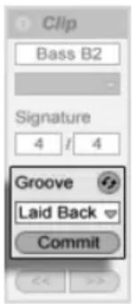 ABLETON Live 9 - Clip-Groove-Wahlmenü - 1