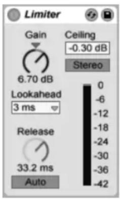 ABLETON Live 9 - Limiter - 1