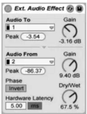 ABLETON Live 9 - External-Audio-Effekt - 1