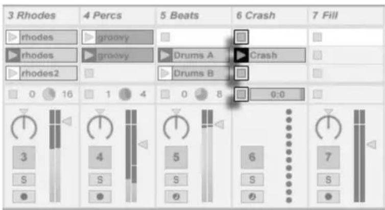 ABLETON Live 9 - Clips in der Session-Ansicht - 1