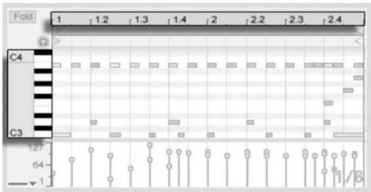 ABLETON Live 9 - Navigation und Transportfunktionen im MIDI- Editor - 1