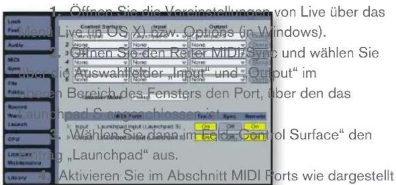ABLETON Launchpad S - EINRICHTEN DES LAUNCHPAD S IN ABLETON LIVE - 1