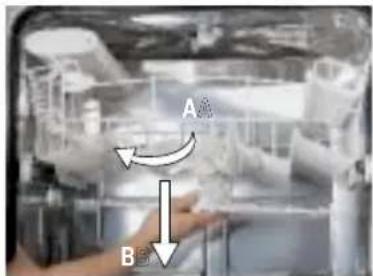 WHIRLPOOL ADG 952 BLM - Oberer Sprüharm: - 1