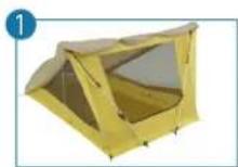 Sierra Designs Tensegrity 1 - OPEN AWNING SETUP: - 1