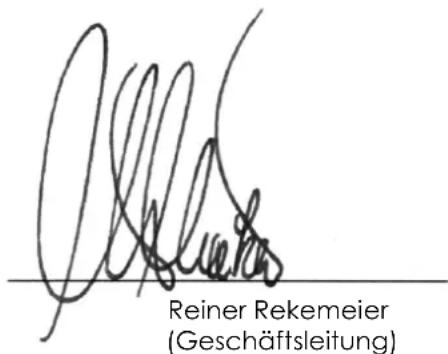 Burmeier Regia - Internationale Normen: - 2
