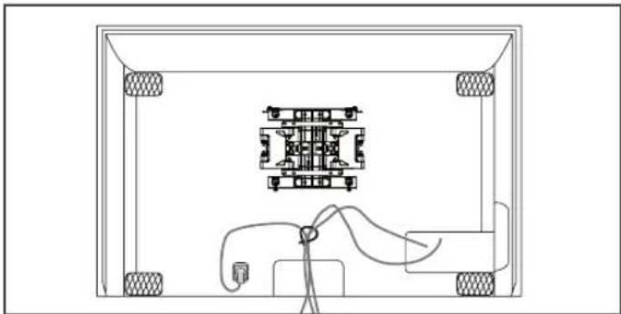 LG LSW200BX - Verlegen der Kabel und Anbringen der Schutzpolster - 1