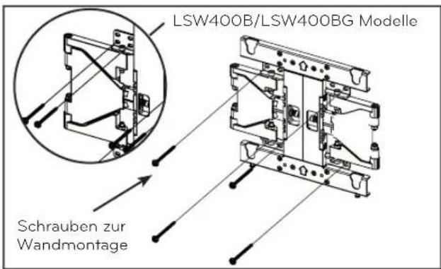 LG LSW200BX - Montage der Wandhalterung - 2