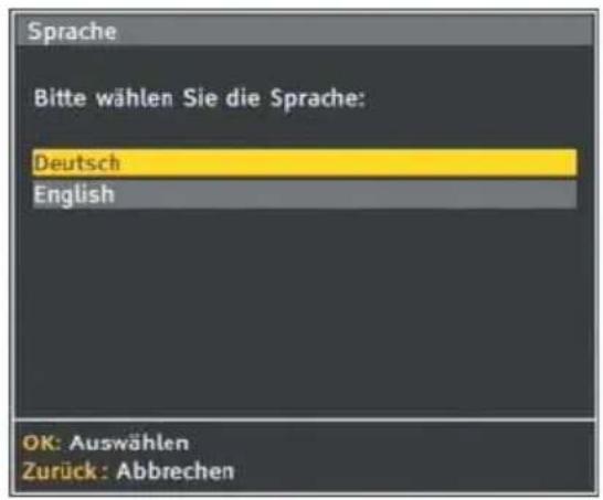 Pace Kabel Digital DC220 - BILDSCHIRM 'SPRACHE' - 1